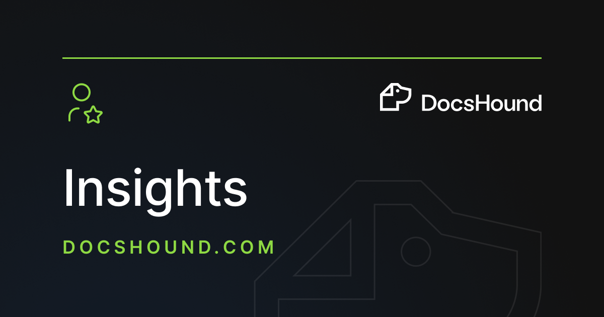 Insights | Product | DocsHound | Demo to Docs AI Platform